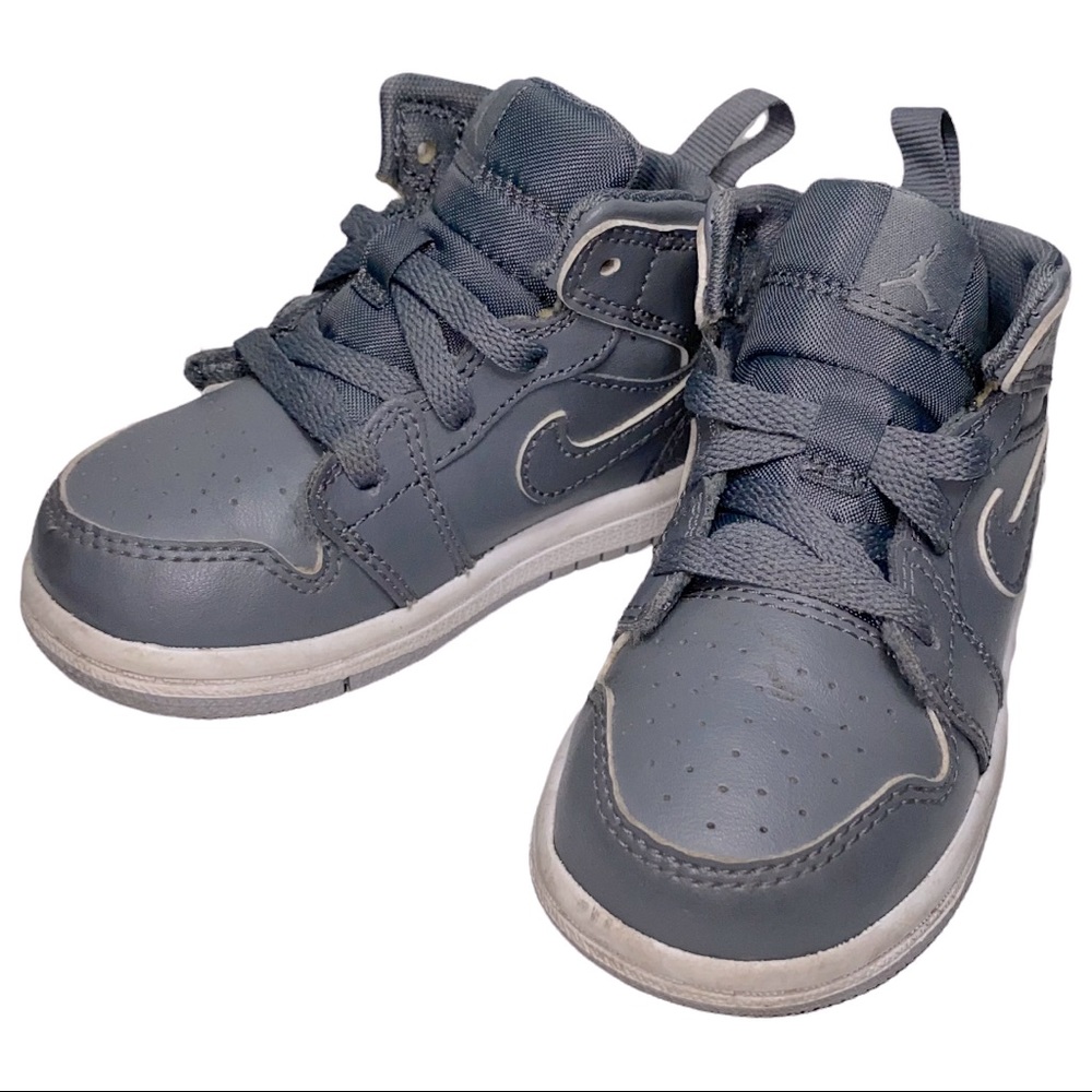 Nike Toddler Baby Size 6 C Cool Grey Air Jordan Retro Mid TD Sneakers 640735-031